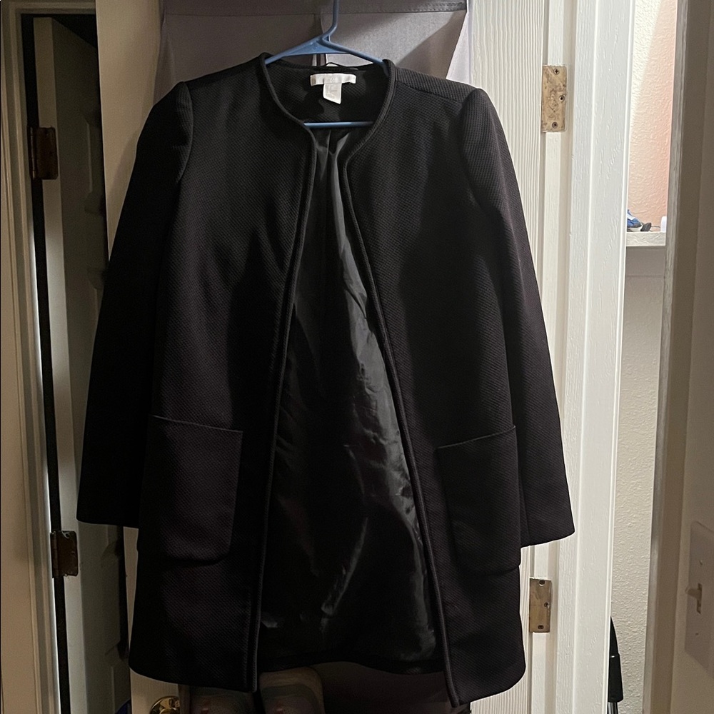 H&M Black Blazer Coat